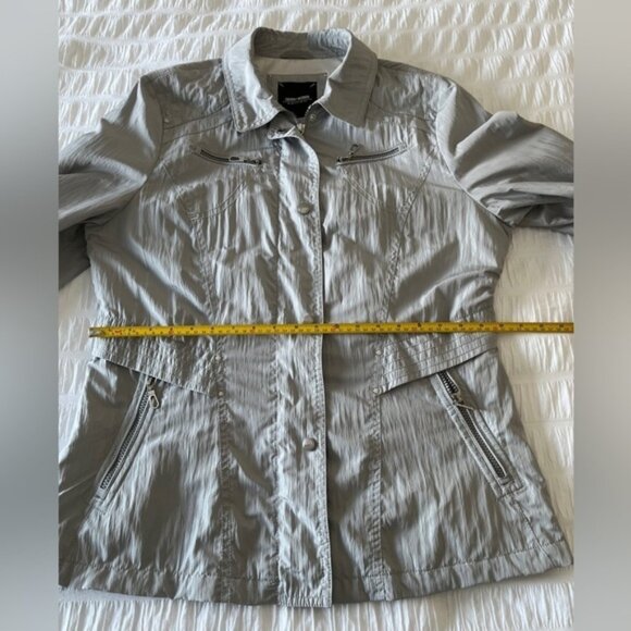 Gerry Weber Grey Lightweight Zip Front Jacket Casual Neutral Travel Commute - Picture 11 of 11
